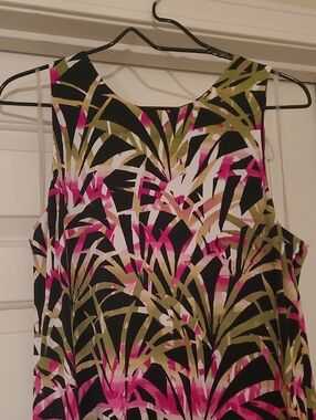 Kasper Tropical Print Dress L
